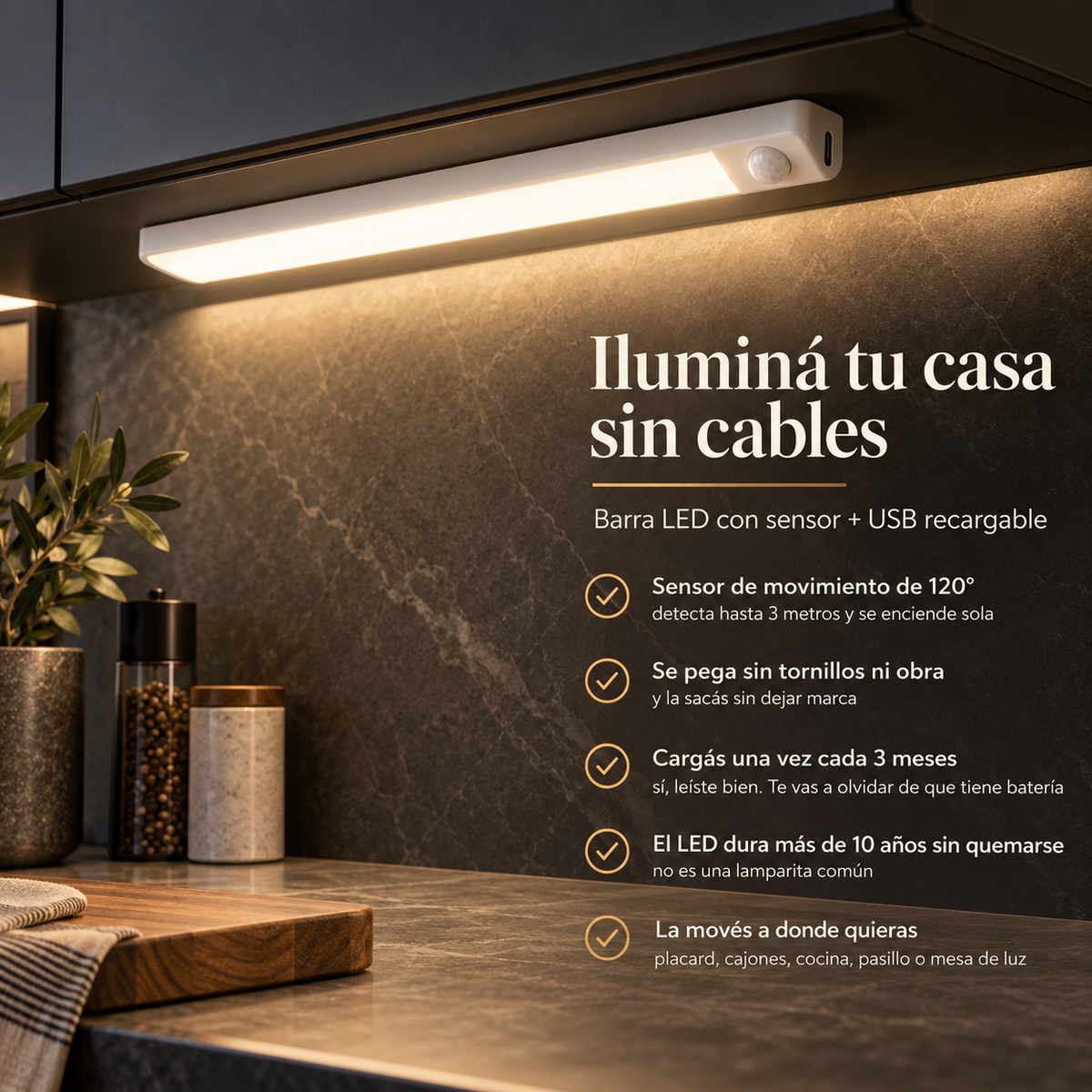 Barra LED ASTUCIA - Ilumina tu casa sin cables